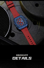 NAVIFORCE 8070 Men's Chronograph Watch - Waterproof Sport Watch with Luminous Hands, Silicone Strap, Calendar, Luxury Fashion Wristwatch