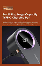 Rechargeable Electric Fabric Shaver & Lint Remover - Portable Clothing Fuzz Remover with LED Display, Cordless Lint Shaver for Sweaters, Couches & More