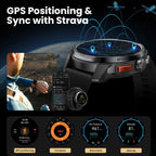 HAYLOU Solar Ultra GPS Smartwatch - 1.6" AMOLED, Built-in GPS, 5ATM Waterproof, Bluetooth Calling, 170+ Sports Modes, 22-Day Battery