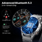 HAYLOU Solar 5 Smart Watch with Bluetooth Calling - 1.58" AMOLED 60Hz Display, 40-Day Battery, 100+ Sports Modes, 24/7 Health Monitor, IP68 Waterproof