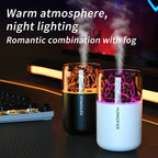 Volcanic Rock LED Mood Lamp with Humidifier & Aromatherapy Diffuser - USB-Powered for Bedroom, Car, Desk | Relaxing Color Changing Night Light Gift