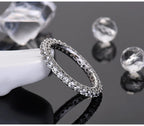 So-Bling S925 Sterling Silver Cocktail Ring For Women, Elegant Fine Cubic Zirconia Ring for Engagement Wedding Party