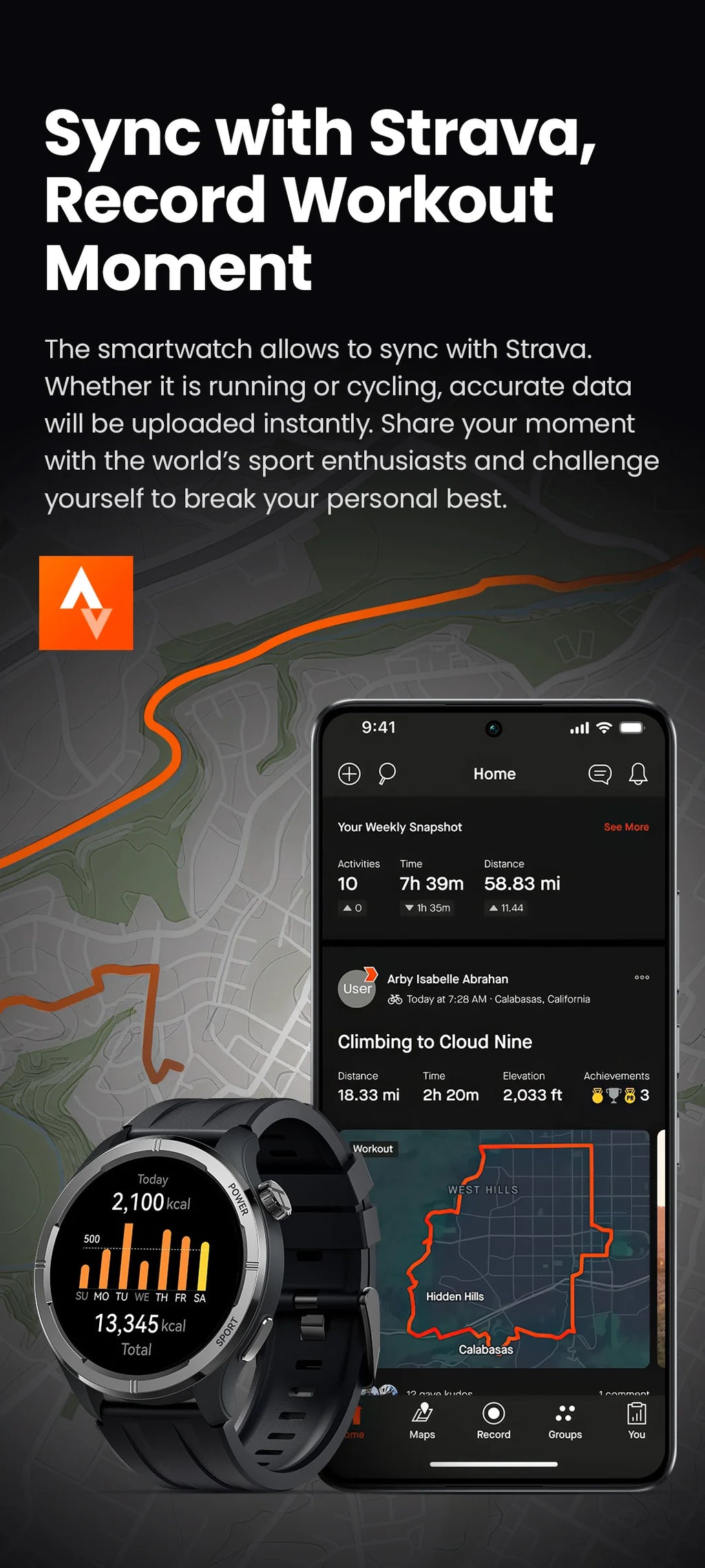 HAYLOU Solar Neo Smart Watch - Bluetooth Calling, 30-Day Battery, IP68 Waterproof, 127 Sports Modes, 24/7 Health Monitor, 1.53" HD Display