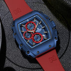 NAVIFORCE 8070 Men's Chronograph Watch - Waterproof Sport Watch with Luminous Hands, Silicone Strap, Calendar, Luxury Fashion Wristwatch