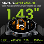 HAYLOU Watch 4S GPS Smartwatch - 1.43" AMOLED, 5-Satellite Positioning, Bluetooth Calling, 120+ Sports Modes, 18-Day Battery, Rotating Crown