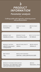 Volcanic Rock LED Mood Lamp with Humidifier & Aromatherapy Diffuser - USB-Powered for Bedroom, Car, Desk | Relaxing Color Changing Night Light Gift