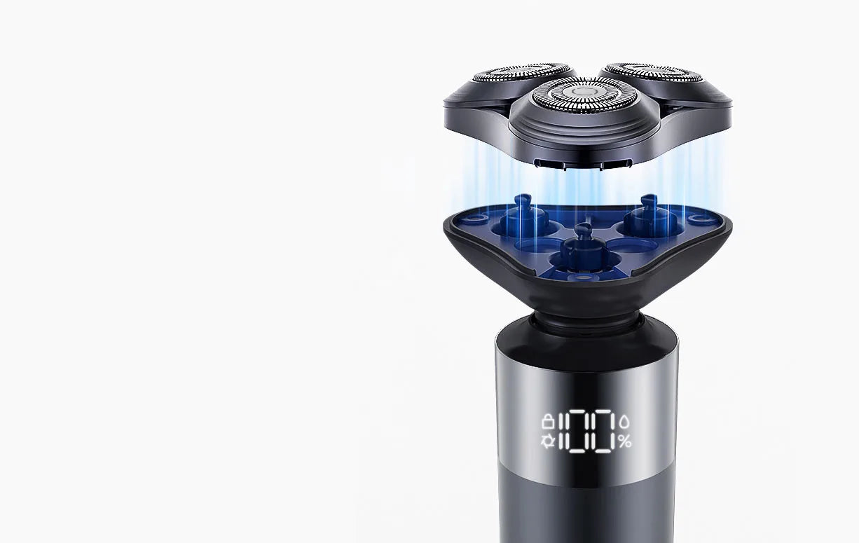 Xiaomi Mijia S302 Electric Shaver - 360° Floating Head, IPX7 Waterproof, 90min Shaving, Smart Digital Display, Wet & Dry Men's Beard Trimmer