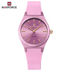 NAVIFORCE Women's Fashion Watch 2025 - Quartz Watch with Silicone Strap, Water Resistant, Simple Casual Ladies Wristwatch
