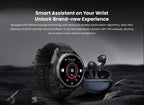 HAYLOU Solar Ultra GPS Smartwatch - 1.6" AMOLED, Built-in GPS, 5ATM Waterproof, Bluetooth Calling, 170+ Sports Modes, 22-Day Battery