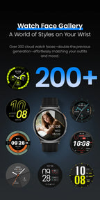 HAYLOU Solar Lite 2 Smartwatch - 1.43" AMOLED 60Hz, Bluetooth 5.4 Calling, 17-Day Battery, 150+ Sports Modes, 24/7 Health Monitor