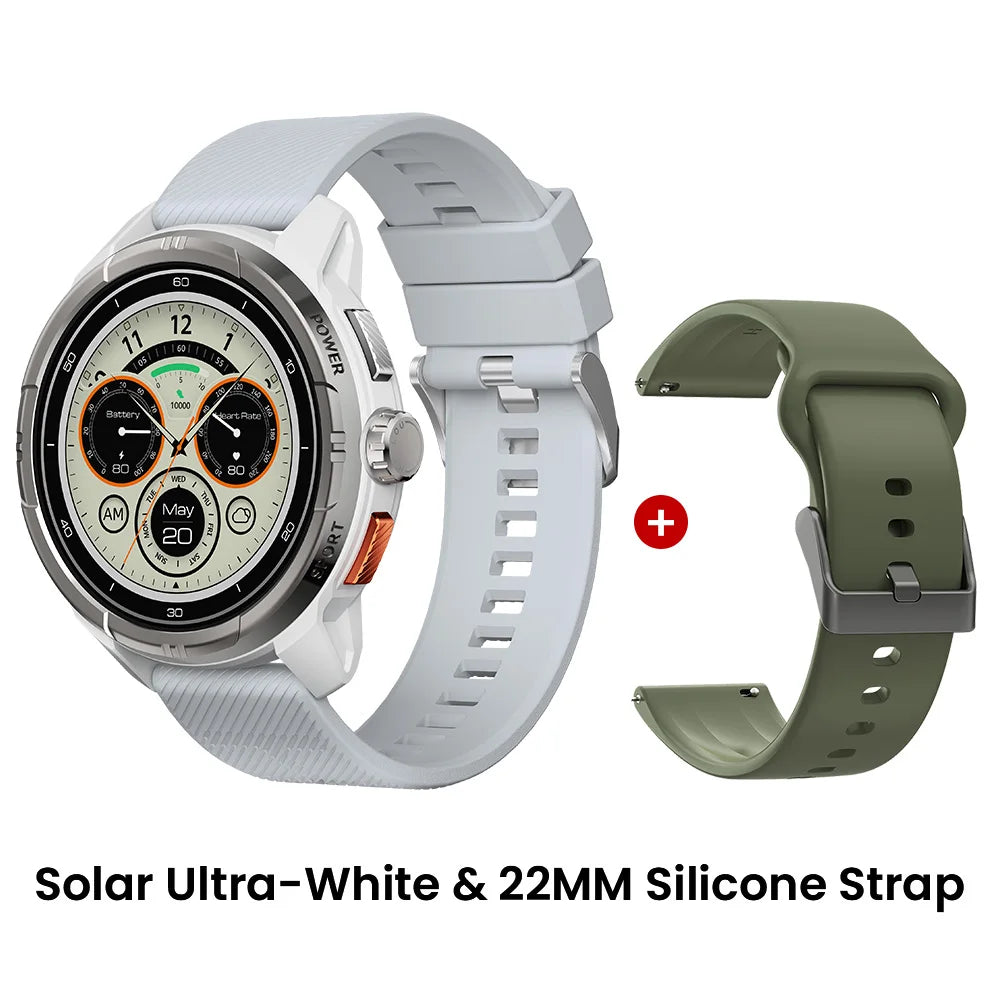 HAYLOU Solar Ultra GPS Smartwatch - 1.6" AMOLED, Built-in GPS, 5ATM Waterproof, Bluetooth Calling, 170+ Sports Modes, 22-Day Battery