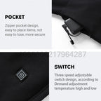 MCDV USB Heated Jacket & Thermal Underwear Set for Men & Women - Electric Heating Vest with Adjustable Temperature for Winter Sports, Outdoor Activities