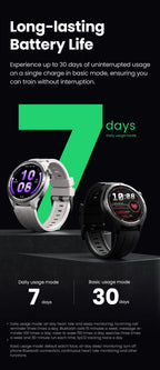 HAYLOU Solar Neo Smart Watch - Bluetooth Calling, 30-Day Battery, IP68 Waterproof, 127 Sports Modes, 24/7 Health Monitor, 1.53" HD Display