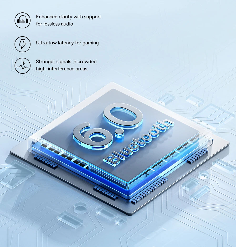 Baseus BH1 Lite Wireless Headphones - Bluetooth 6.0, 80H Playtime, Super Bass, ENC Clear Call, Lightweight Over-Ear Headset with Dual Connect