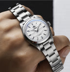 ADDIESDIVE AD2030 Men's Quartz Watch - 36mm 316L Stainless Steel, 100M Waterproof, Sand Dial, AR Coated Dome Glass, Dive-Style Watch