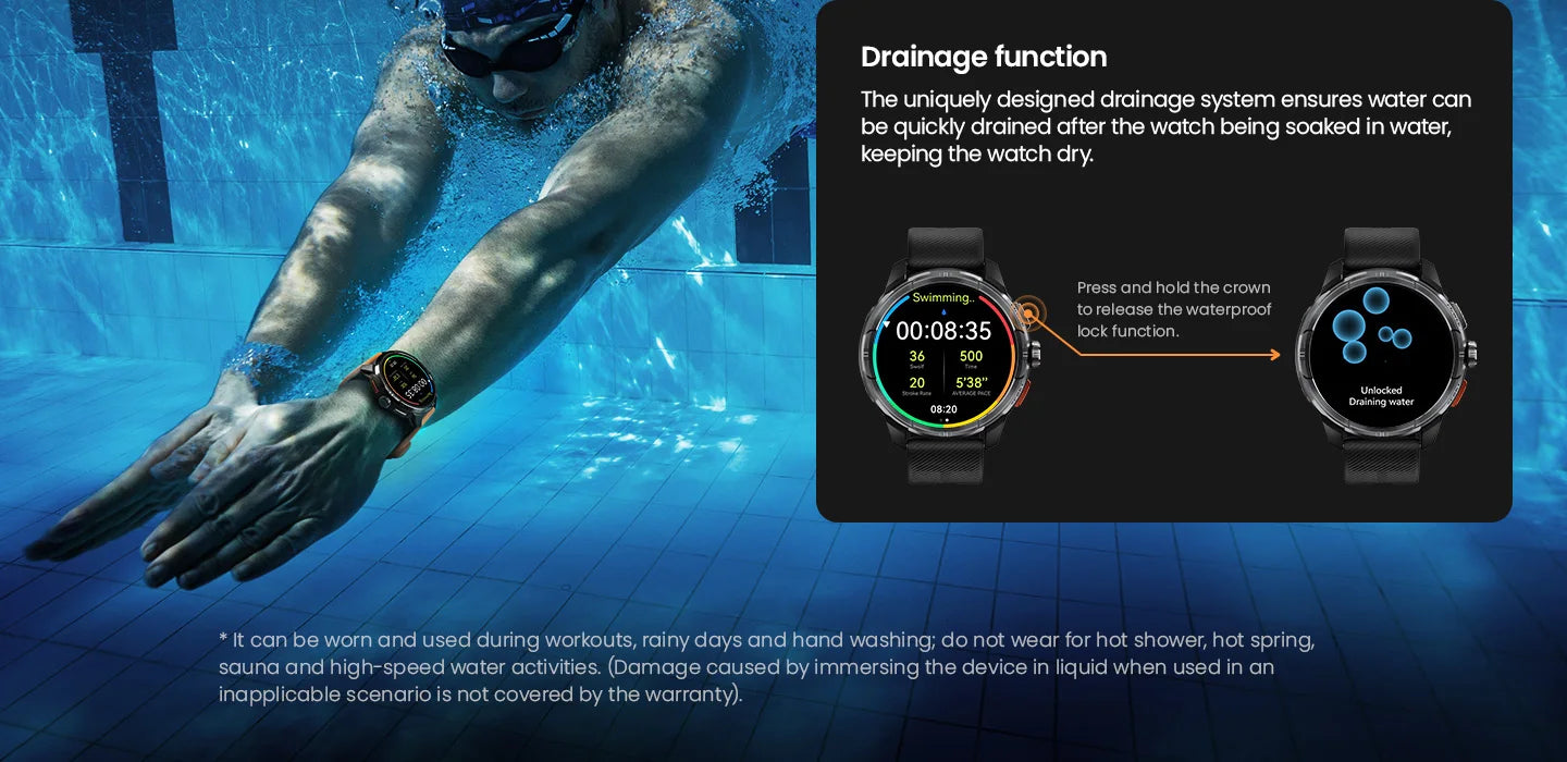 HAYLOU Solar Ultra GPS Smartwatch - 1.6" AMOLED, Built-in GPS, 5ATM Waterproof, Bluetooth Calling, 170+ Sports Modes, 22-Day Battery