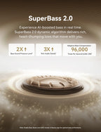 Baseus Bowie MC1 Pro Open-Ear Clip Earbuds - Bluetooth Wireless Earphones, Hi-Res Audio, 4-Mic ENC Calls, 40H Playtime, IP67 Waterproof, Ultra-Light Comfort Fit