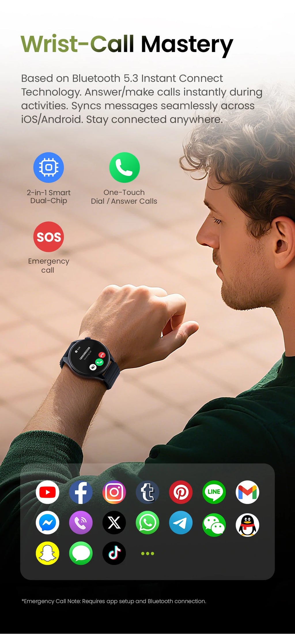 HAYLOU Watch 4S GPS Smartwatch - 1.43" AMOLED, 5-Satellite Positioning, Bluetooth Calling, 120+ Sports Modes, 18-Day Battery, Rotating Crown