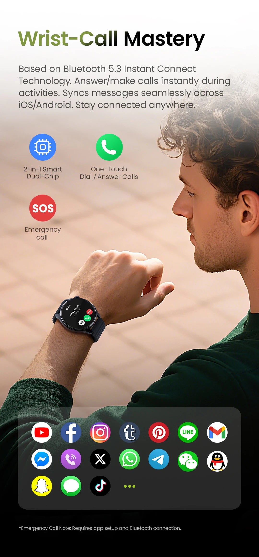 HAYLOU Watch 4S GPS Smartwatch - 1.43" AMOLED, 5-Satellite Positioning, Bluetooth Calling, 120+ Sports Modes, 18-Day Battery, Rotating Crown