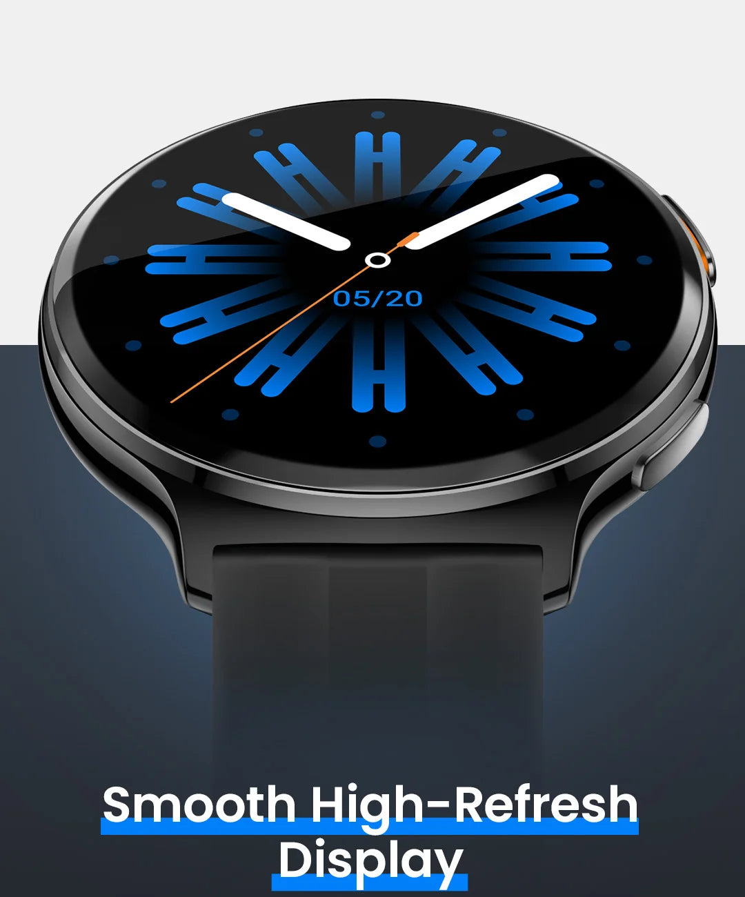HAYLOU Solar Lite 2 Smartwatch - 1.43" AMOLED 60Hz, Bluetooth 5.4 Calling, 17-Day Battery, 150+ Sports Modes, 24/7 Health Monitor