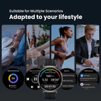 HAYLOU Solar Lite 2 Smartwatch - 1.43" AMOLED 60Hz, Bluetooth 5.4 Calling, 17-Day Battery, 150+ Sports Modes, 24/7 Health Monitor