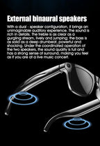 XMSJ 4K AI Smart Glasses - Bluetooth Calling, Voice Assistant, Photochromic Lenses, HD Camera, Music Player & Real-Time Translation
