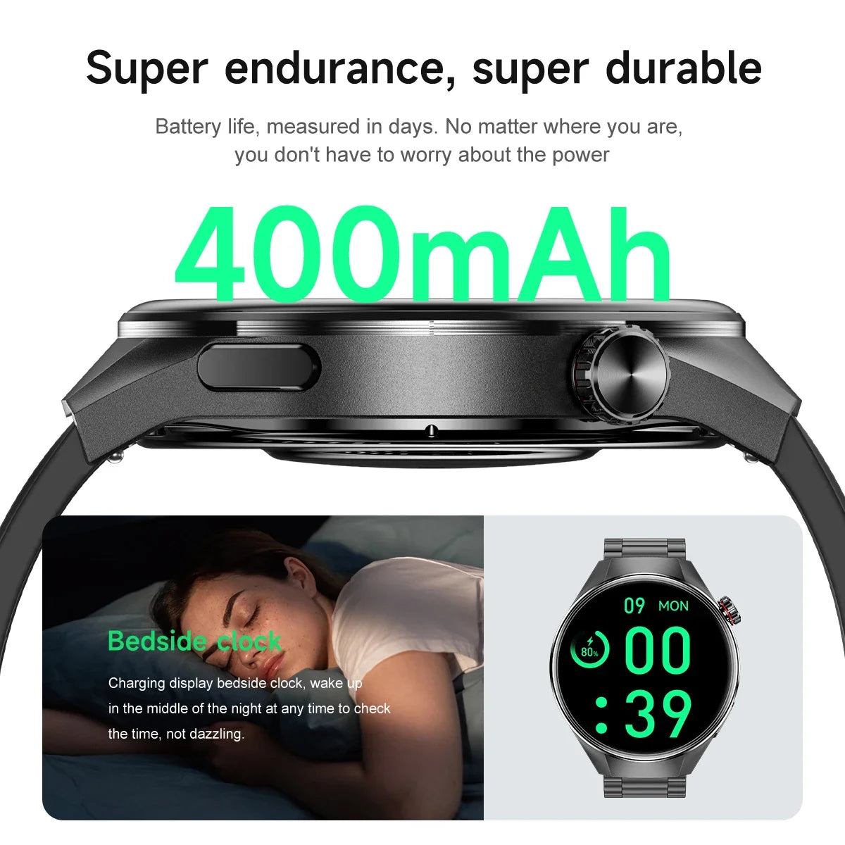GUHUAVMI 1.75" AMOLED Smartwatch with GPS & Bluetooth Calling - IP68 Waterproof, 100+ Sports Modes, Heart Rate/SpO2 Monitor, 7-Day Battery
