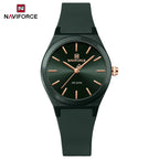 NAVIFORCE Women's Fashion Watch 2025 - Quartz Watch with Silicone Strap, Water Resistant, Simple Casual Ladies Wristwatch
