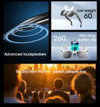 XMSJ 4K AI Smart Glasses - Bluetooth Calling, Voice Assistant, Photochromic Lenses, HD Camera, Music Player & Real-Time Translation