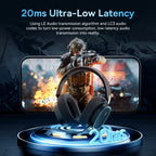 Baseus AeQur GH02 Gaming Wireless Headphones - Triple Mode 2.4G/Bluetooth 5.3/Wired, 40H Playtime, Chatmix, 4-Speaker Driver, App Control