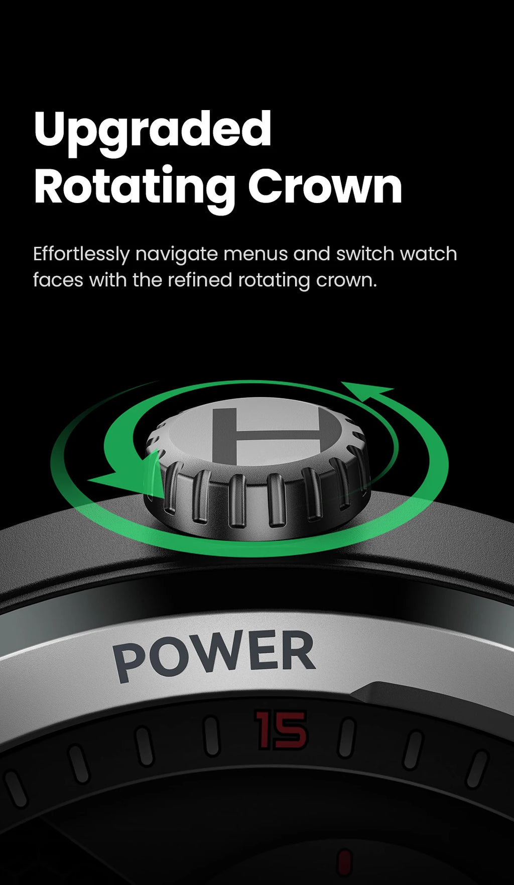 HAYLOU Solar Neo Smart Watch - Bluetooth Calling, 30-Day Battery, IP68 Waterproof, 127 Sports Modes, 24/7 Health Monitor, 1.53" HD Display