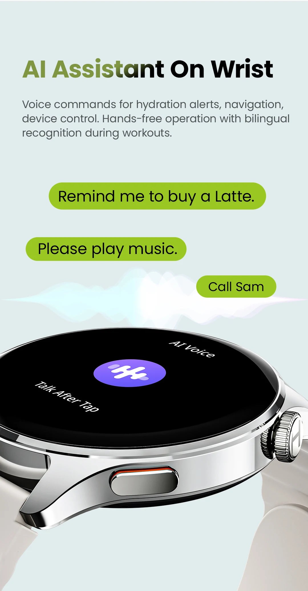 HAYLOU Watch 4S GPS Smartwatch - 1.43" AMOLED, 5-Satellite Positioning, Bluetooth Calling, 120+ Sports Modes, 18-Day Battery, Rotating Crown