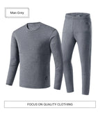 MCDV USB Heated Jacket & Thermal Underwear Set for Men & Women - Electric Heating Vest with Adjustable Temperature for Winter Sports, Outdoor Activities