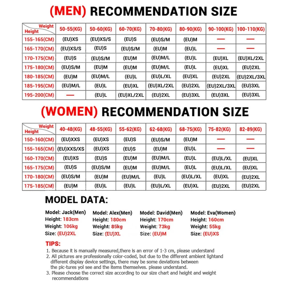 MCDV USB Heated Jacket & Thermal Underwear Set for Men & Women - Electric Heating Vest with Adjustable Temperature for Winter Sports, Outdoor Activities