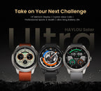 HAYLOU Solar Ultra GPS Smartwatch - 1.6" AMOLED, Built-in GPS, 5ATM Waterproof, Bluetooth Calling, 170+ Sports Modes, 22-Day Battery