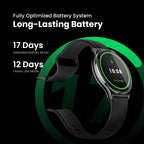 HAYLOU Solar Lite 2 Smartwatch - 1.43" AMOLED 60Hz, Bluetooth 5.4 Calling, 17-Day Battery, 150+ Sports Modes, 24/7 Health Monitor