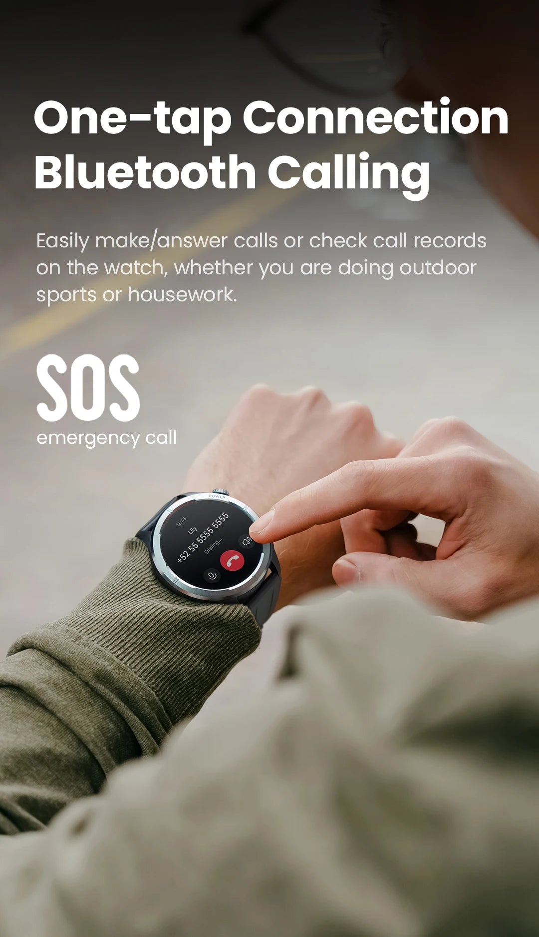 HAYLOU Solar Neo Smart Watch - Bluetooth Calling, 30-Day Battery, IP68 Waterproof, 127 Sports Modes, 24/7 Health Monitor, 1.53" HD Display