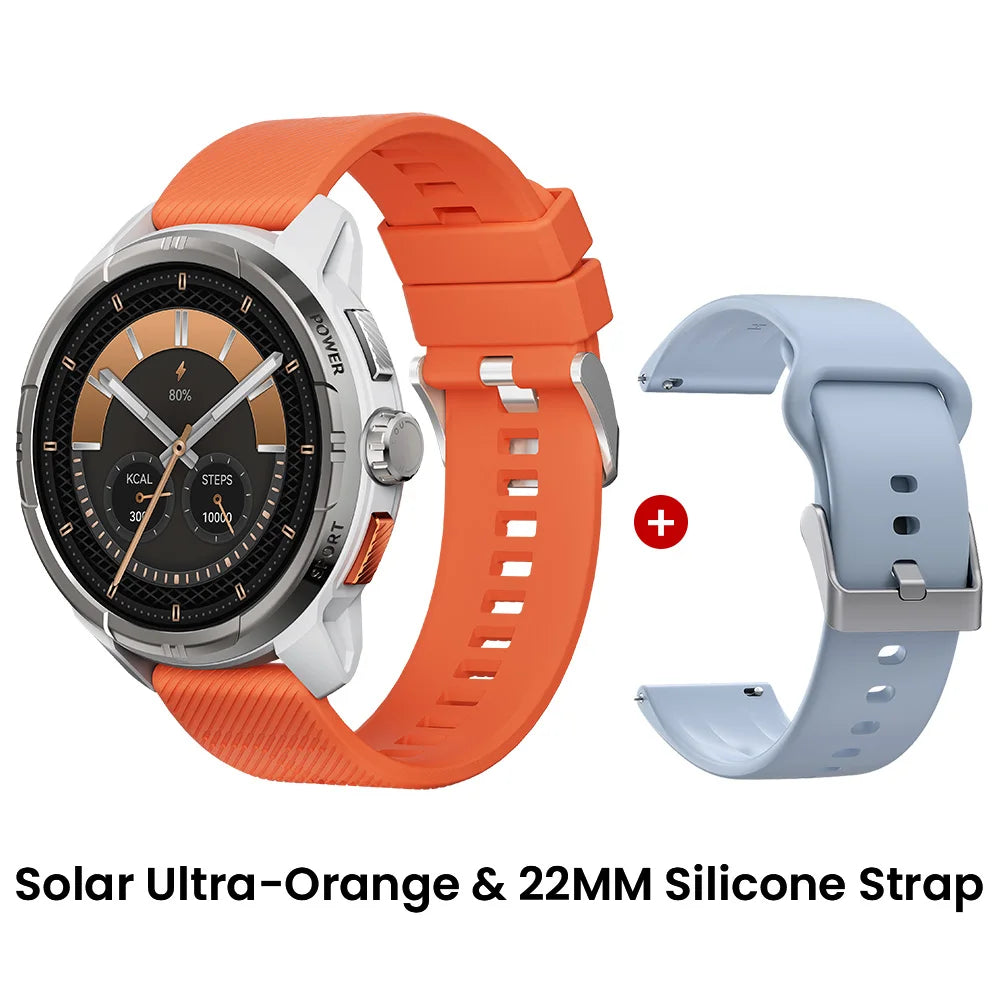 HAYLOU Solar Ultra GPS Smartwatch - 1.6" AMOLED, Built-in GPS, 5ATM Waterproof, Bluetooth Calling, 170+ Sports Modes, 22-Day Battery