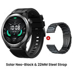 HAYLOU Solar Neo Smart Watch - Bluetooth Calling, 30-Day Battery, IP68 Waterproof, 127 Sports Modes, 24/7 Health Monitor, 1.53" HD Display
