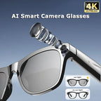 XMSJ 4K AI Smart Glasses - Bluetooth Calling, Voice Assistant, Photochromic Lenses, HD Camera, Music Player & Real-Time Translation