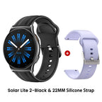 HAYLOU Solar Lite 2 Smartwatch - 1.43" AMOLED 60Hz, Bluetooth 5.4 Calling, 17-Day Battery, 150+ Sports Modes, 24/7 Health Monitor