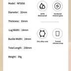 NAVIFORCE Women's Fashion Watch 2025 - Quartz Watch with Silicone Strap, Water Resistant, Simple Casual Ladies Wristwatch