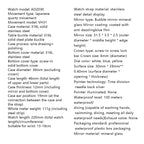 ADDIESDIVE AD2030 Men's Quartz Watch - 36mm 316L Stainless Steel, 100M Waterproof, Sand Dial, AR Coated Dome Glass, Dive-Style Watch