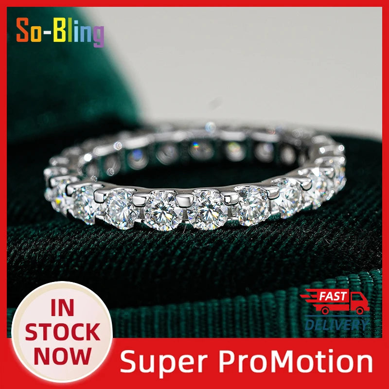 So-Bling S925 Sterling Silver Cocktail Ring For Women, Elegant Fine Cubic Zirconia Ring for Engagement Wedding Party
