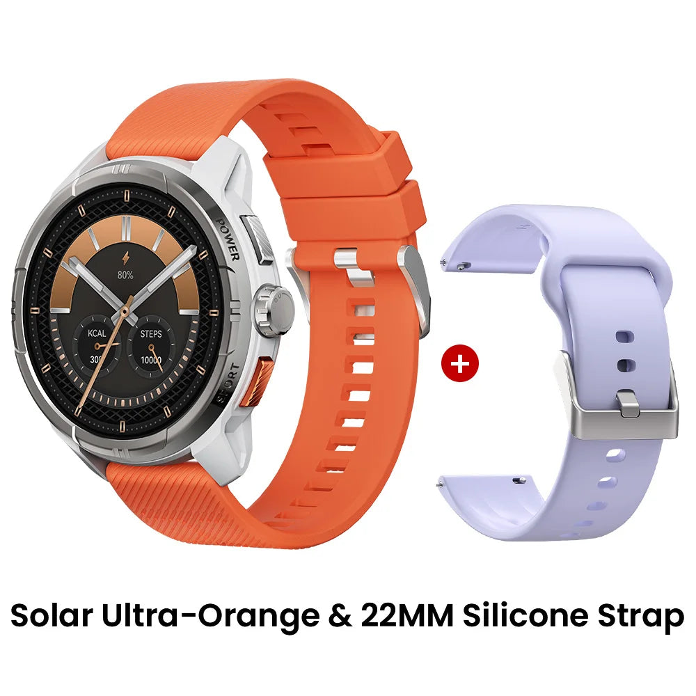 HAYLOU Solar Ultra GPS Smartwatch - 1.6" AMOLED, Built-in GPS, 5ATM Waterproof, Bluetooth Calling, 170+ Sports Modes, 22-Day Battery