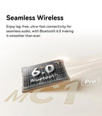 Baseus Bowie MC1 Pro Open-Ear Clip Earbuds - Bluetooth Wireless Earphones, Hi-Res Audio, 4-Mic ENC Calls, 40H Playtime, IP67 Waterproof, Ultra-Light Comfort Fit