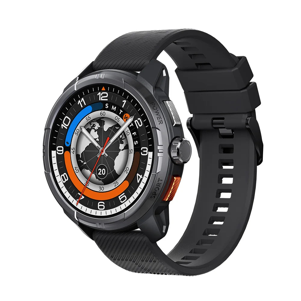 HAYLOU Solar Ultra GPS Smartwatch - 1.6" AMOLED, Built-in GPS, 5ATM Waterproof, Bluetooth Calling, 170+ Sports Modes, 22-Day Battery