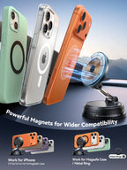 Joyroom MagSafe Car Phone Holder - 15W Fast Wireless Charger, Magnetic Vacuum Suction Mount for iPhone 15/14/13/12 Series