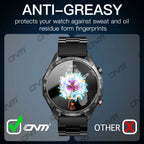 ONM 9H Premium Tempered Glass Screen Protector for Haylou Solar 5 Smartwatch - HD Clear, Anti-Fingerprint, 2.5D Rounded Edge