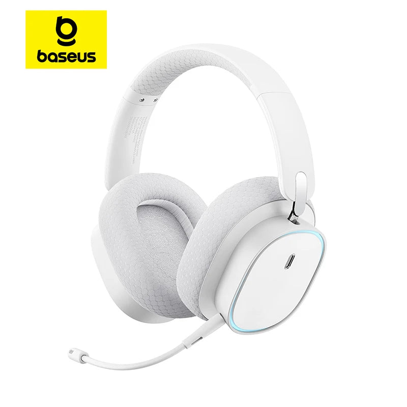 Baseus AeQur GH02 Gaming Wireless Headphones - Triple Mode 2.4G/Bluetooth 5.3/Wired, 40H Playtime, Chatmix, 4-Speaker Driver, App Control